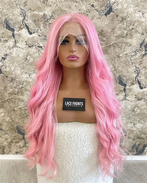 pink wig synthetic|pastel pink human hair wig.